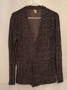 Standard Issue Men's Heather Charcoal Open-Front Cardigan